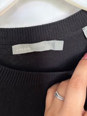 Vince Black Scoopneck Sweater dress